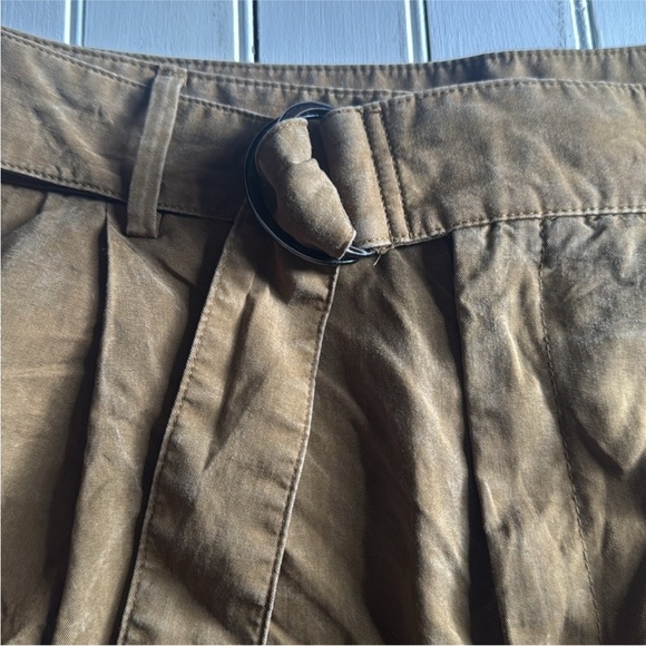 Banana Republic Belted Shorts Olive/Brown Size 12 - Picture 4 of 6